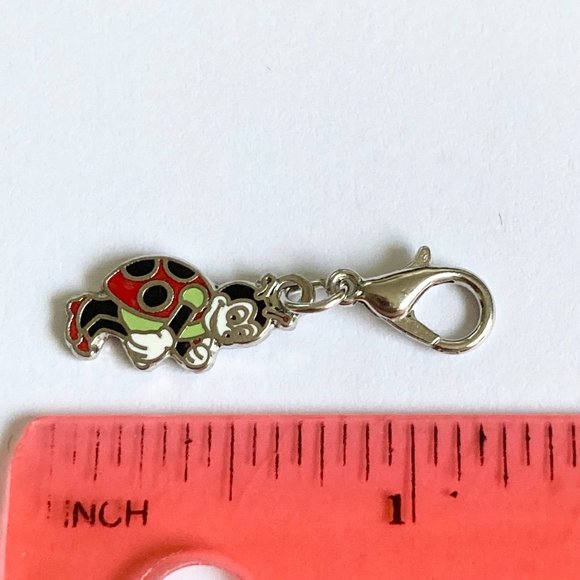 Vintage Disney Francis Ladybug Charm It's a Bugs Life Clip On Zipper Pull Purse - Picture 9 of 9